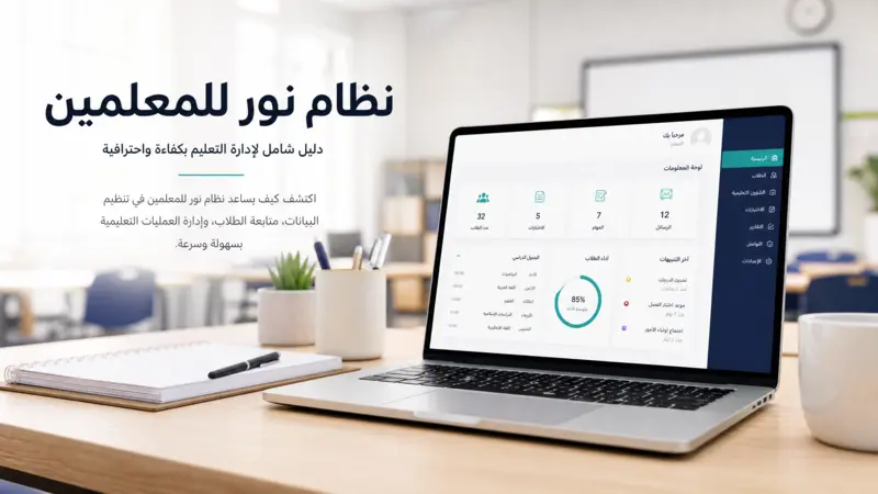 نظام نور للمعلمين - واجهة احترافية ودليل شامل للمعلم السعودي